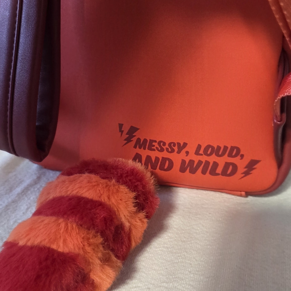NWT Disney Pixar Turning Red Mei Figural Loungefly Mini Backpack - Picture 5 of 9